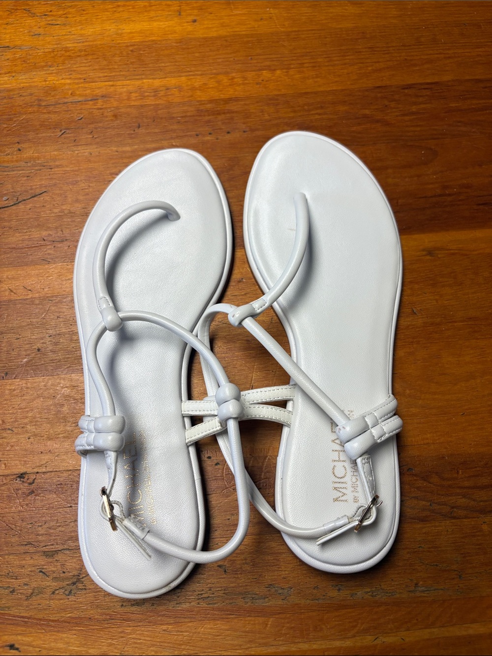 Michael Shannon White Strappy Sandals